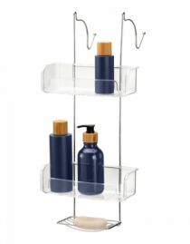 PRAT.P/SHAMPOO DUPLO BOX C/SABONET. CROMADO/ - Distribuidora 12 de Outubro