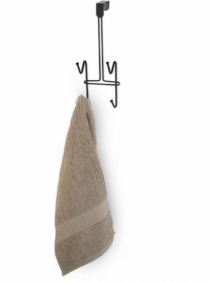 SUP PARA PORTA 2 GANCHOS BLACK - Distribuidora 12 de Outubro