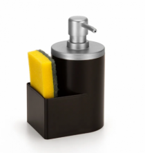 DISPENSER P DETERGENTE E BUCHA 600ML PRETO - Distribuidora 12 de Outubro