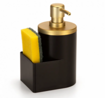 DISPENSER P DETERGENTE E BUCHA 600ML PRETO - Distribuidora 12 de Outubro