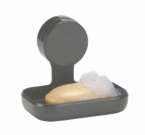 SABONETEIRA COM VENTOSA SUCCAO PRETO - Distribuidora 12 de Outubro