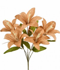 BQ LIRIO TIGRE EM CETIM X5 CAFE - Distribuidora 12 de Outubro