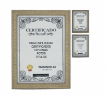 PORTA RETRATO CERTIFICADO A4  21 X 29,7 CM - Distribuidora 12 de Outubro