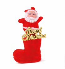 ENFEITE BOTA PAPAI NOEL - Distribuidora 12 de Outubro