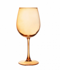 TACA PARA VINHO GOURMET 600ML AMBAR METALIZAD - Distribuidora 12 de Outubro