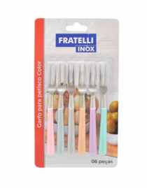 GARFO PARA PETISCO COLOR 6PCS - Distribuidora 12 de Outubro