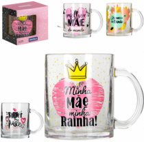 CANECA DECORADA NA CAIXA 310ML MAE - Distribuidora 12 de Outubro