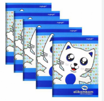 ALIBOMBOM COST CD 72+8 FLS AZUL PCT C/5 - Distribuidora 12 de Outubro