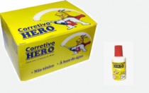 CORRETIVO LIQUIDO HERO 18ML DISPLAY C/ 12 - Distribuidora 12 de Outubro