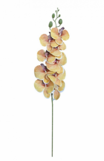HASTE DE ORQUIDEA 3D 96CM MOSTARDA - Distribuidora 12 de Outubro