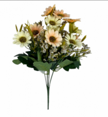 BQ DE MINI MARGARIDA 35CM SALMAO - Distribuidora 12 de Outubro