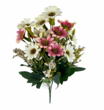 BQ DE MINI MARGARIDA 35CM CREME C/ PINK - Distribuidora 12 de Outubro