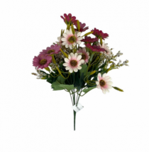 BQ DE MINI MARGARIDA 35CM VINHO C/ ROSA - Distribuidora 12 de Outubro