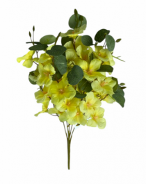 MINI FLOR 35CM C/5 GALHOS AMARELO - Distribuidora 12 de Outubro