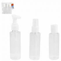 KIT VIAGEM PLASTICO C/3 80ML - Distribuidora 12 de Outubro