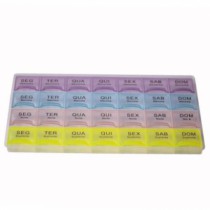 PORTA COMPRIMIDOS DE PLASTICO 21X12CM - Distribuidora 12 de Outubro