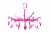 VARAL DE PLASTICO DOBRAVEL 40CM COM 16 PRENDE - Distribuidora 12 de Outubro