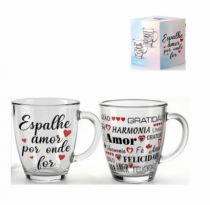 CANECA DE VIDRO 370ML - Distribuidora 12 de Outubro