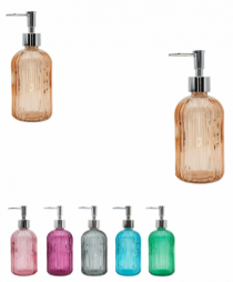 PORTA SABONETE LIQUIDO VIDRO LIEGE 400ML - Distribuidora 12 de Outubro