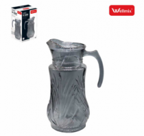 JARRA VIDRO C/ TAMPA ACRILICO ROMA CINZA 1,5L - Distribuidora 12 de Outubro