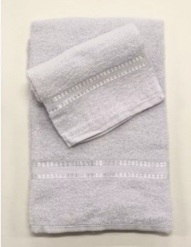 TOALHA BANHO CELINE 60X130 BRANCO - Distribuidora 12 de Outubro