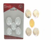 KIT DE GANCHOS AUTOADESIVOS C/ 5UN - Distribuidora 12 de Outubro