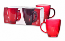 CJ CANECA POWER CHERRY VIDRO 365ML 2PCS - Distribuidora 12 de Outubro