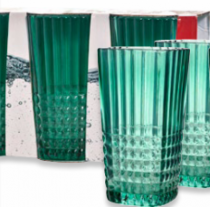 CJ COPO BRESCIA GREEN VD 400ML 3PCS - Distribuidora 12 de Outubro