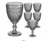 JG TACAS DE VIDRO AMETISTA FUME 340ML C/ 06 P - Distribuidora 12 de Outubro