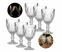 JG TACAS VIDRO CLEAR DIAMOND 330ML C/ 6 PCS - Distribuidora 12 de Outubro