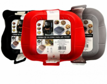 FORMA DE SILICONE PARA FRITADEIRA 20X5CM QUAD - Distribuidora 12 de Outubro