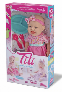 BONECA TITI PAPINHA - Distribuidora 12 de Outubro