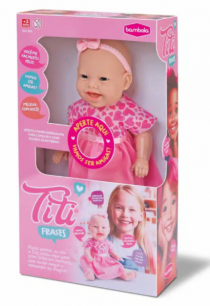 BONECA TITI FRASES - Distribuidora 12 de Outubro
