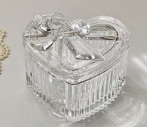 PORTA JOIAS DE VIDRO 9X7X5,5 CM - Distribuidora 12 de Outubro