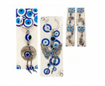 CHAVEIRO OLHO GREGO 12CM SORTIDO - Distribuidora 12 de Outubro