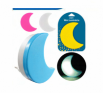 MINI LUMINARIA LUA DE TOMADA PLASTICO - Distribuidora 12 de Outubro