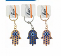 CHAVEIRO MAO DE FATIMA SORTIDO METAL - Distribuidora 12 de Outubro