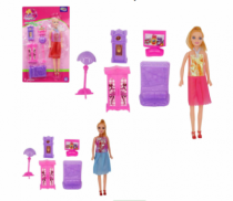 BONECA GLAM GIRL C/ KIT MOVEIS MY BEDROOM SRT - Distribuidora 12 de Outubro