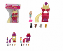 BONECA NIKKIE COM CASINHA E PETS SRT MODELO - Distribuidora 12 de Outubro