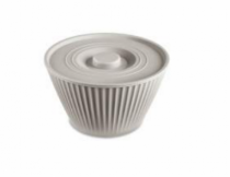 TIGELA REDONDA C/ TAMPA 1L CZ - Distribuidora 12 de Outubro