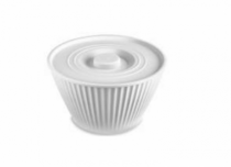 TIGELA REDONDA C/ TAMPA 1L BRA - Distribuidora 12 de Outubro