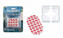 PROTETOR P/ CANTO DE MOVEIS SILICONE 4 PCS - Distribuidora 12 de Outubro