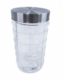 PORTA CONDIMENTO VIDRODECORADO C/ TAMPA 1,74L - Distribuidora 12 de Outubro