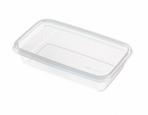 POTE MULTIUSO RETANGULAR 800 ML TRANSPARENTE - Distribuidora 12 de Outubro