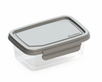 POTE COM 2 TRAVAS LATERAIS 750 ML TRANSPARENT - Distribuidora 12 de Outubro