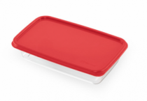 POTE MULTIUSO RETANGULAR 800 ML TRANSPARENTE - Distribuidora 12 de Outubro