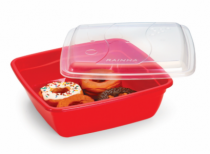 CONTAINER VERSATIL QUADRADO 3,4 L COLORIDO - Distribuidora 12 de Outubro