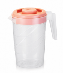 JARRA REDONDA 2 L TRANSPARENTE COM TAMPA COLO - Distribuidora 12 de Outubro