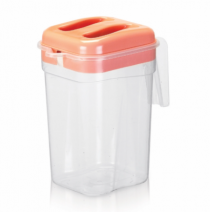 JARRA RETANGULAR COM TAMPA 1,6 L TRANSPARENTE - Distribuidora 12 de Outubro