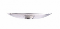 PRATO DE BOLO MARTELADO INOX 29CM - Distribuidora 12 de Outubro
